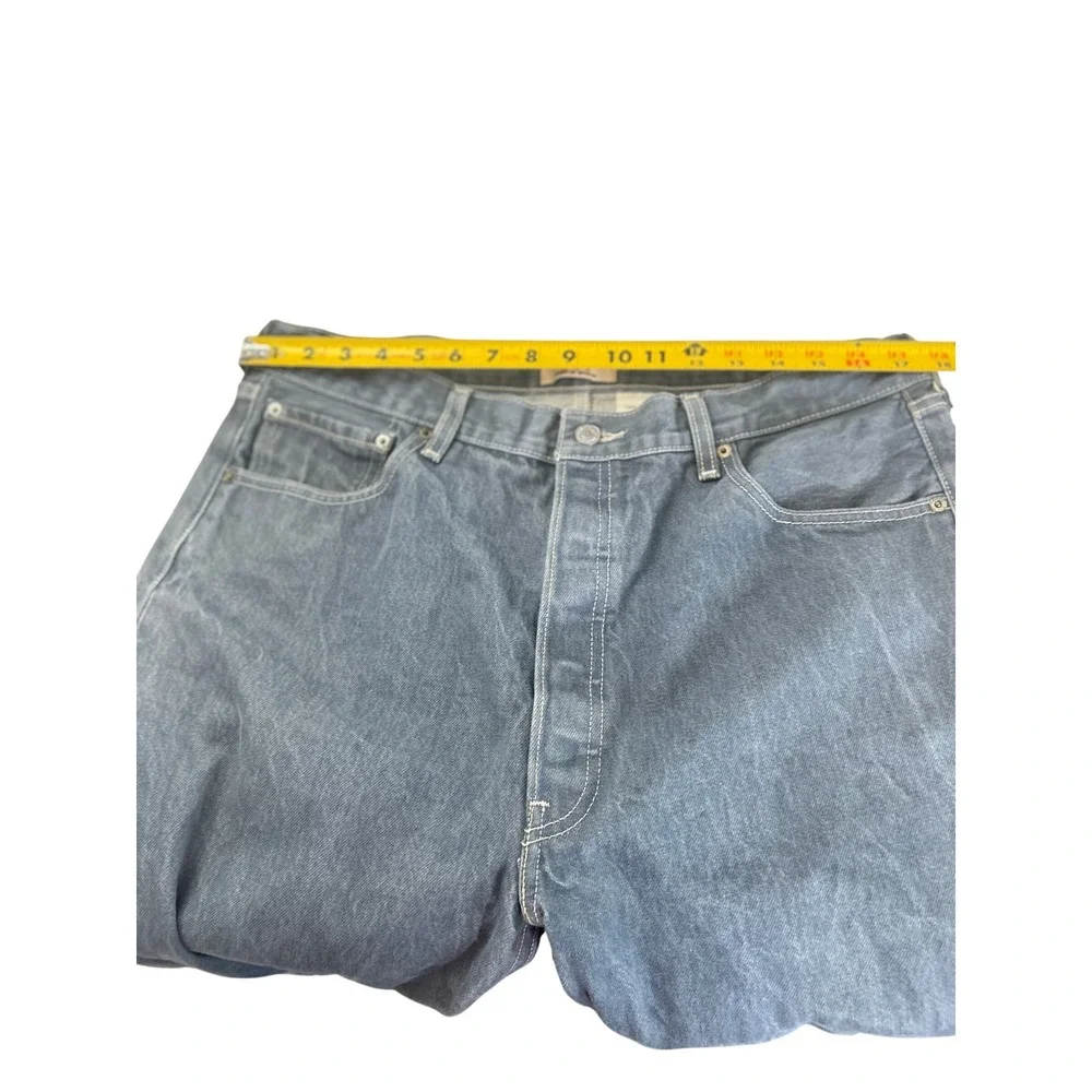 Levi's 501 Original Fit Button Fly Straight Leg‎ Jeans Blue 38X30